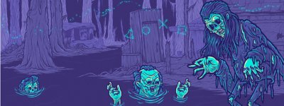 Illustration originale de la collection des jeux d'horreur sur PlayStation